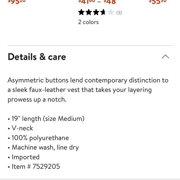 Open edit faux leather vest - Picture 7 of 7